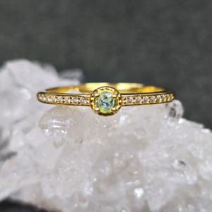 リング K10YG パライバトルマリン 11号 : GINZA LoveLove - 通販