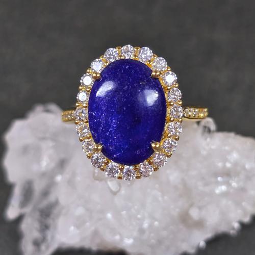 ラピスラズリ　リング　ラピスラズリ　指輪　ゴールド　キラキラ