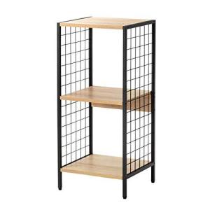 3段 シェルフ オープンラック 木製 インテリア