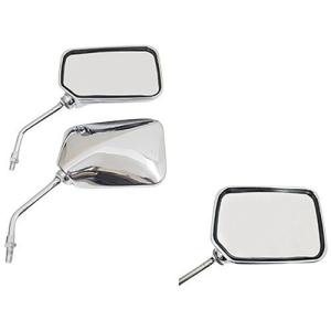 アルキャンハンズ(ALCAN HANDS) LCミラー バイクミラー タイプ4 角型 10mm メッキ LCM004