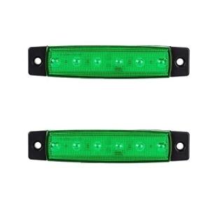 Askelich サイドマーカー ランプ LED 24V 12V トラック デコトラ ドレスアップ 高輝度 防水 IP65 イルミネーション 5色 2個セット