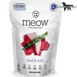 MEOW (ミャウ) ビーフ&ホキ 猫用 50g フリーズドライ ※お一人様2個まで！送料無料（ポスト投函便）｜momo-tail