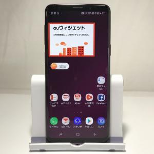 SIMロック解除済み 元au SCV38 SAMSUNG Galaxy S9 ライラックパープル 判定○  /YZX9424  スマホ 本体