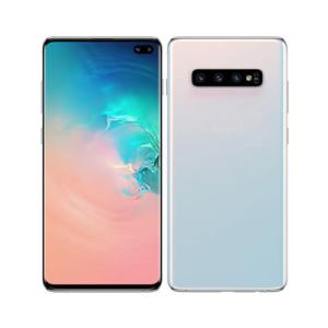 Aランク 赤ロム永久保証 SIMロック解除済 本体のみ 白ロム au Galaxy S10+ SCV42 プリズムホワイト white SAMSUNG 利用制限〇