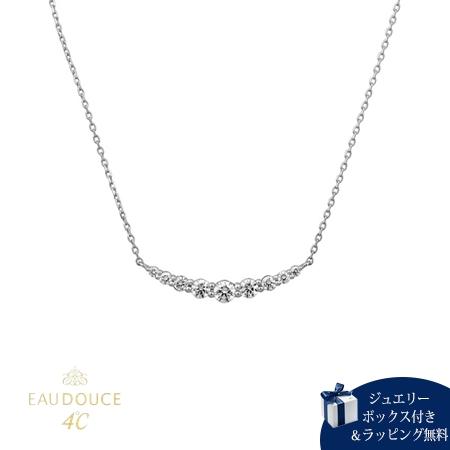 ヨンドシー 4℃ EAU DOUCE４℃ プラチナ ネックレス ダイヤモンド