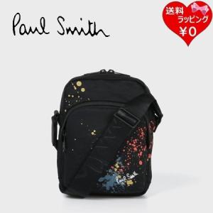 ポールスミス Paul Smith ショルダーバッグ スプラッタープリント ミニ ショルダーバッグ ブラック｜momoco-01