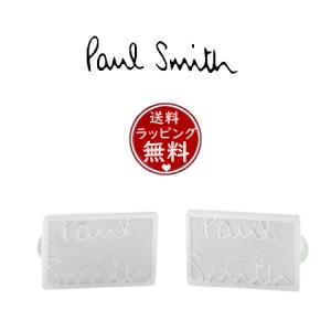 ポール・スミス Paul Smith カフス Etch Logo made in japan シルバー｜momoco-01