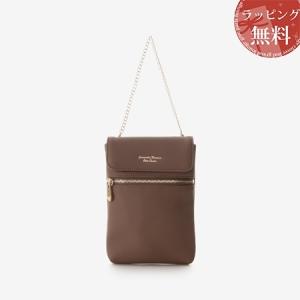 サマンサタバサプチチョイス Samantha Thavasa Petit Choice モバイルケース シンプルデザインスマホショルダー グレージュ