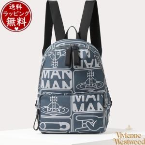 ヴィヴィアンウエストウッド Vivienne Westwood デイパック タグ メンズリュック ブルー｜momoco-01