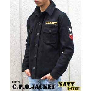米軍 C.P.O.ジャケット NAVYパッチ JJ127YP ブラック 36（S） 〔レプリカ〕｜momoda