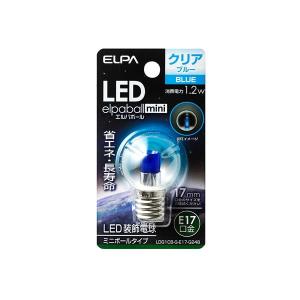 （まとめ） ELPA LED装飾電球 ミニボール球形 E17 G30 クリアブルー LDG1CB-G-E17-G248 〔×5セット〕｜momoda