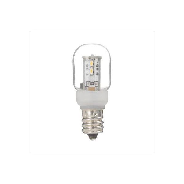 (まとめ)YAZAWA ナツメ形LEDランプ電球色E12クリア LDT1LG20E12〔×10セット...