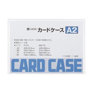 (まとめ) ライオン事務器 カードケース 硬質 A2塩化ビニール 262-11 1枚 〔×3セット〕