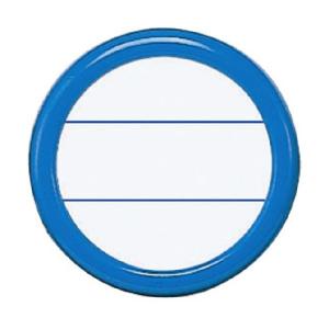 コクヨ 丸型名札(安全ピン・クリップ両用型) 表示面直径35mm 青 ナフ-10B 1セット(50個)｜momoda