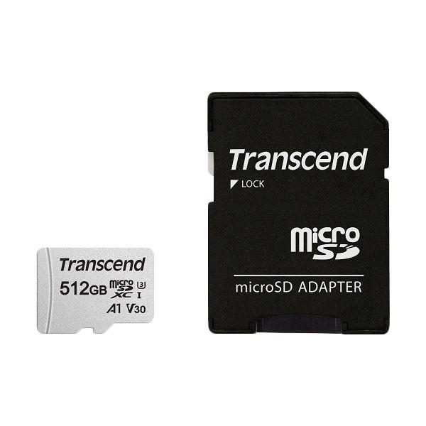 トランセンドジャパン 512GB microSDXCカード w/adapter UHS-I U3 A...