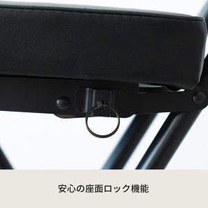ヴィンテージクッションチェア(ブラウン/黒) ...の詳細画像2