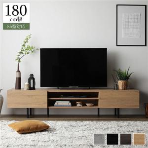 ワイド テレビボード テレビ台 幅 180 cm ナチュラル 脚付 ローボード インテリア家具 TV台 TVボード リビングボード 組立品｜momoda