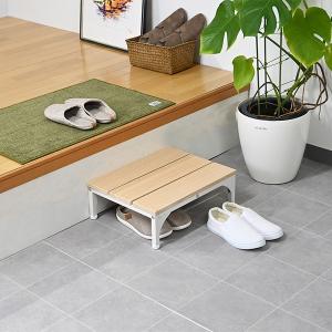 山善 国産・完成品 木製踏み台(幅29.5 高さ約27cm) のれるん台