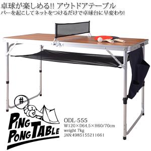 アウトドアテーブル 卓球 ガーデンテーブル 室内 屋外 ピンポンテーブル ODL-555｜momoda