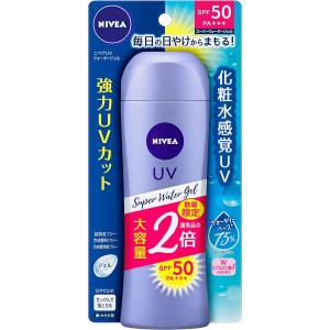 ニベアUV 【大容量】 スーパー ウォーター ジェル 160g (通常品の2倍) 日焼け止め SPF50 / PA+++ 「 化粧水 感覚のUVジェル 」｜momohan-shop