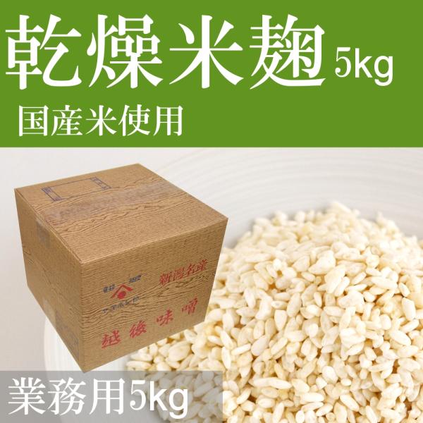 【送料無料】乾燥米麹 業務用 国産米使用 5kg ダンボール入り