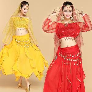 ベリーダンス衣装 社交ダンス レッスン着 ラテン 6色