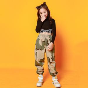 キッズ ダンス衣装 ヒップホップ 迷彩柄 子供  男の子