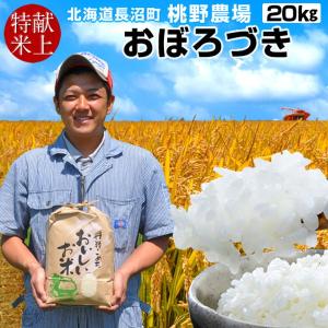 【新米スタート】美味しいお米 献穀田産 おぼろづき［20kg］生産農家おすすめ 食味バランスの良い特等北海道米 冷めてもおいしい白米 令和7年［秋の収穫祭］