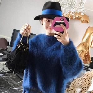 限定入荷 グラシア ロイヤルブルー 映えカラー ロングニット 対応 ファッション レディースファッション Www Writeawriting Com