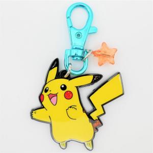 ポケモン キラキラメタルキーチェーン ピカチュウ キーホルダー pokemon グッズ ナスカン 任天堂 ポケットモンスター キッズ プレゼント｜momoyuhana