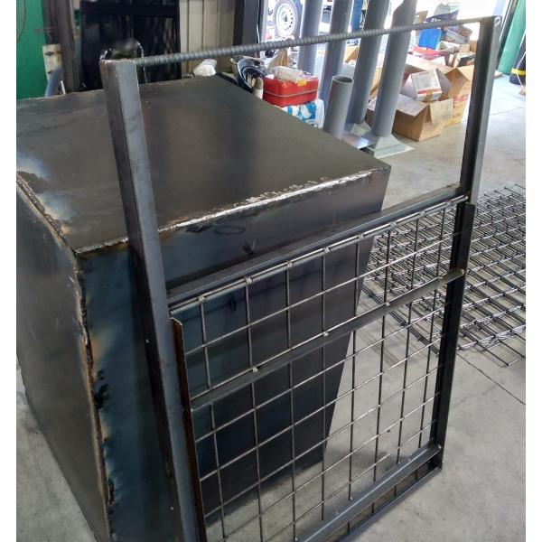 害獣対策　箱罠（檻）自作用　完成済みのゲート、扉、背面網セット（90ｃｍｘ90ｃｍ用）製作説明書付き...