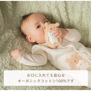 ベビーラトル 日本製 オーガニックコットン フ...の詳細画像2