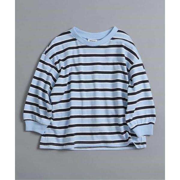 無地・ボーダーTシャツ　BREEZE J106926　サックス