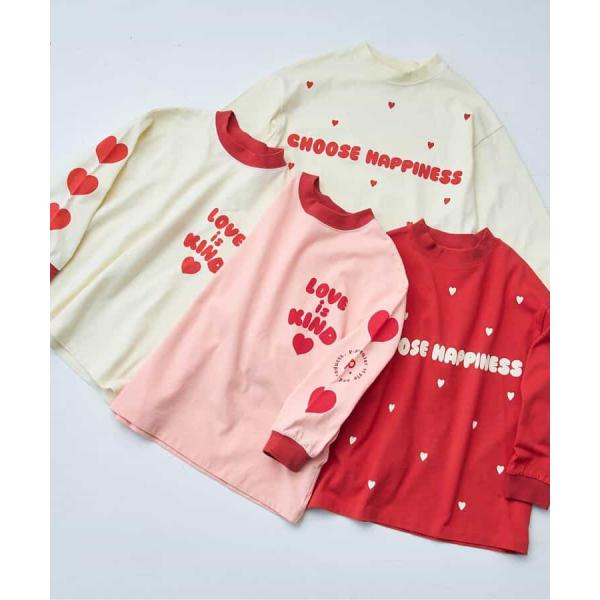 ハートデザイン長袖Tシャツ　p.premier P106016