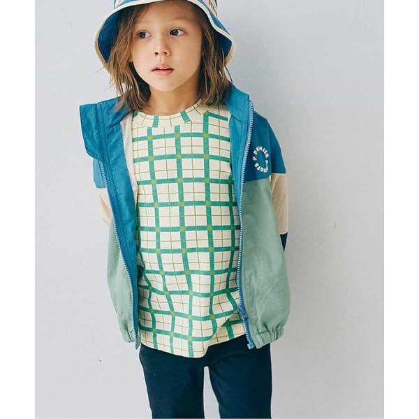 イロチ買いしたい総柄ストレッチ長袖Tシャツ リンク　p.premier P106026　グリーン　ア...