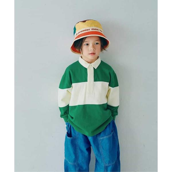 春色の切替ラガーシャツ リンク　p.premier P106036　グリーン