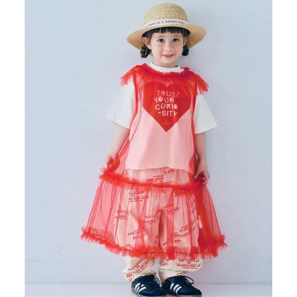 p.premier　チュールフリルレイヤードワンピース