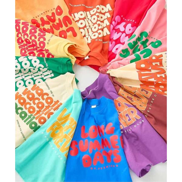 イロチ買いしたいノーバケーションノーサマーロゴTシャツ　p.premier P307036