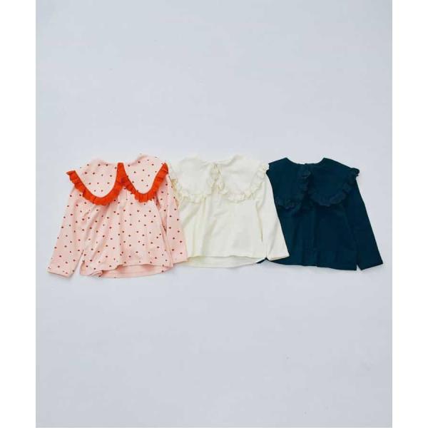 p.premier　レーストリムフリル衿カットソートップス　女の子　男の子　子供服