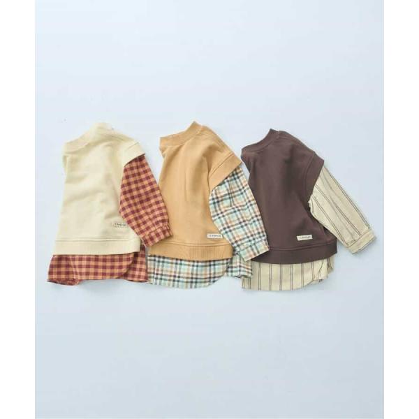 p.premier　ベストとくっつきトップス リンク　女の子　男の子　子供服　アイボリー