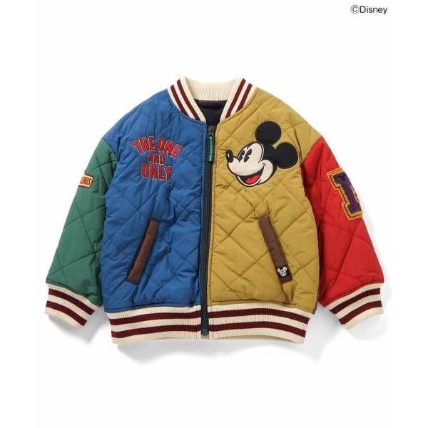 ディズニーキャラクター/ワッペンキルティングジャケット　子供服　男の子　女の子