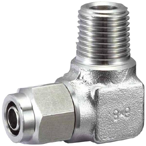 TRUSCO(トラスコ) SUSメイルエルボ 適用チューブ径10X8 ねじR1/4 TS10-02M...