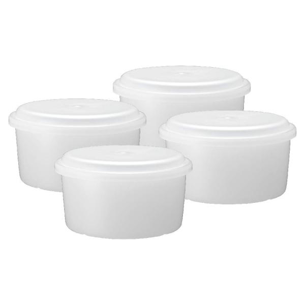ドウシシャ 製氷カップ Mサイズ 4個セット かき氷器用 カップ本体直径約9.6cm × 高さ5.4...