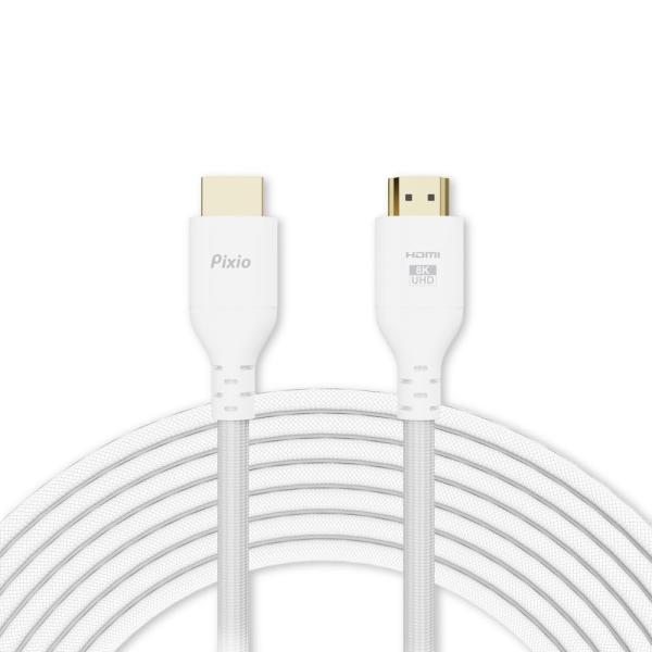 Pixio ウルトラハイスピード HDMIケーブル 2m 白 PXH212BW HDMI2.1B 8...