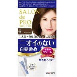 サロンドプロ 無香料ヘアカラー早染めクリーム6 ダークブラウン ヘアカラー カラーリング