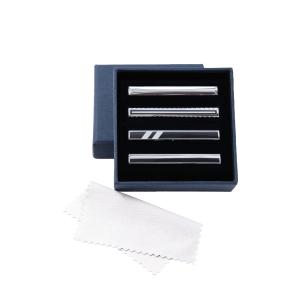 ネクタイピン 4本 セット シルバー メンズ ビジネス ファッション