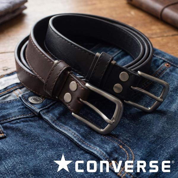 CONVERSE コンバース ベルト CV1905 |  本革 牛床革 ビジネス 学生 通学 2.8...