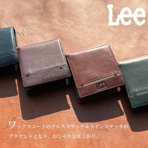 Lee クロスワックスコード 二つ折り財布 男...の詳細画像2