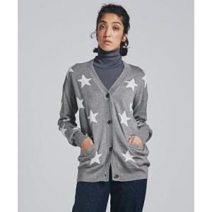 在庫僅少 Standard Double Clothingの星柄カーディガン Standard Double Clothing ダブルスタンダードクロージング A Gray 星柄カーディガン カーディガン ボレロ