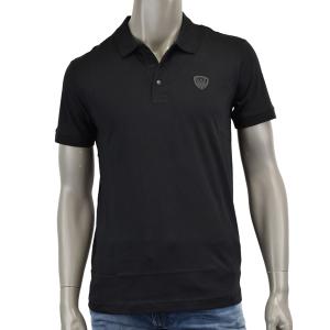 EA7 エンポリオ・アルマーニ エンブレム LOGO POLOシャツ/ブラック/3RPF40 PJNTZ 1200